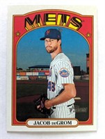 2021 Jacob DeGrom Topps Heritage 1972 #99