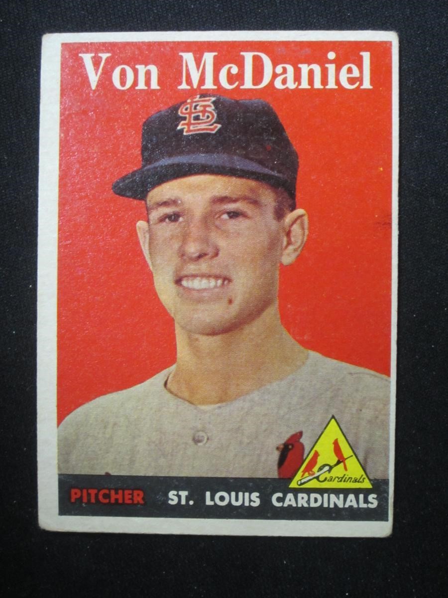 1958 TOPPS #65 VON MCDANIEL CARDINALS