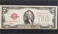 1928 Red Seal $2 United States Note