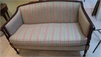 Hickory Chair Company Upolstered Settee Mahogany