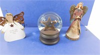 Christmas Lot--Angels and Musical Water Globe