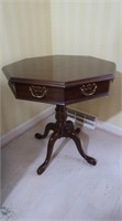 Octagon Shaped Renter's Table w/ 4 Drawers 25