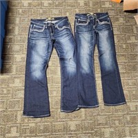 2 Pairs Womens Jeans