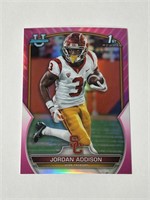 2022 1st Bowman U Jordan Addison PINK RC