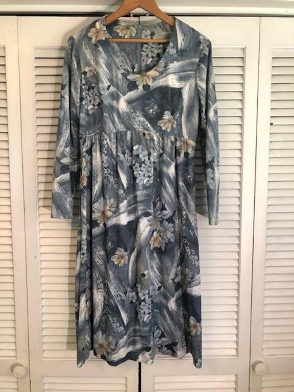 VINTAGE DEBBI BEE FLORAL PRINTED DRESS