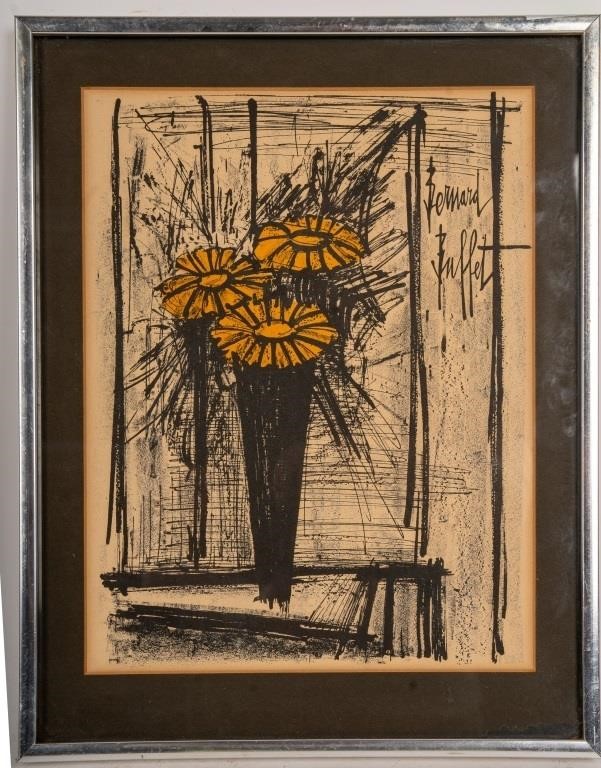 Bernard Buffet "Flower" Lithograph