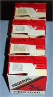 4 BOXES 12 GA FEDERAL SHOTGUN SHELLS 2 3/4"