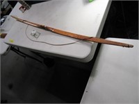 Early 61" Wooden Archery Bow 30lb/25"