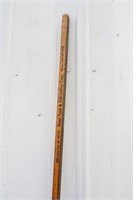 Vintage 6' Wood Fuel Measuring Stick