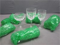 *LPO-(20) Assorted Heavy Crystal Stemmed Glasses