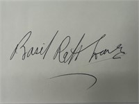 Basil Rathbone original signature