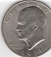 1971 D US Eisenhower Dollar Coin