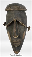 African Wood Carved Lwalwa Dance Mask Ngongo Peapl