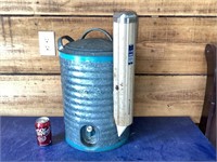 5 gallon blue grass metal water cooler