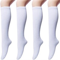 SENKER 4PAIRS Women's Cotton Knee High Socks