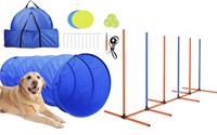 DOG AGILITY TRAINING EQUIPMENT SET, PET OBSTACLE