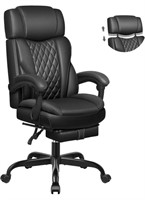 EXECUTIVE LEATHER OFFICE CHAIR, BIG AND TALL