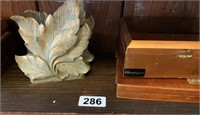 4 Cigar Boxes and 2 Leaf Book Ends