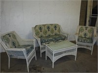 4 Piece Wicker Patio Set