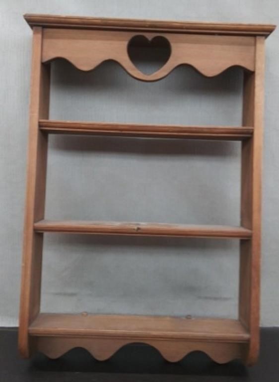 Wooden Wall Shelf 31 3/4"W x 5" D x 29"H