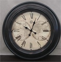 Plastic Battery Operated Wall Clock Approx 24"