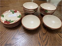 Franciscan Pottery - Soup Bowls, Dessert Plates