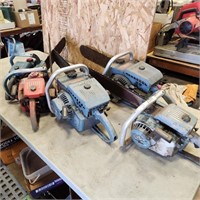 5- Homelite Chainsaws as is