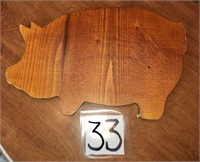 Wooden Pig Cutting Board