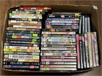LARGE BOX OF DVD MOVIES INCLUDING CATCH AND