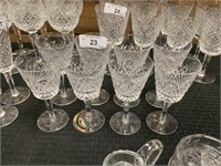 WATERFORD CRYSTAL SET OF 8 GLASSES