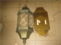 New/Old Stock Outdoor Metal Wall Light 12x28"H