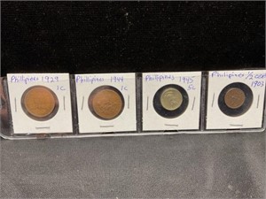 4 Philippines Coins
