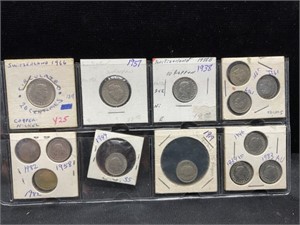 Group of 14 Swiss Coins
