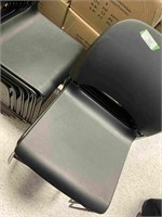 Lot of 36 Black Stackable Chairs - Great Condition