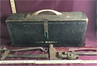 Vintage Toolbox with Assortment of Tools