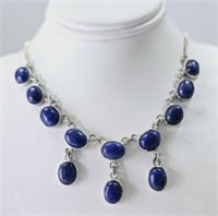 Sterling Silver Lapis Lazuli Necklace