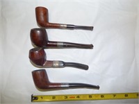 Four assorted pipes