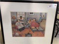 FRAMED PRINT "ANOTHER NIGHT", SIGNED, #138/500,