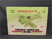 Wrigley's Chewing Gum Die Cast Airplane Bank NIB