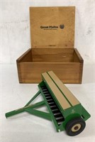 1/16? Great Plains Grain Drill in Wooden Box