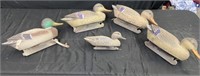 5 Vintage G&H Duck Decoys