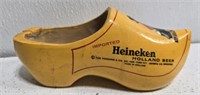 Vintage wood painted imported Heineken shoe