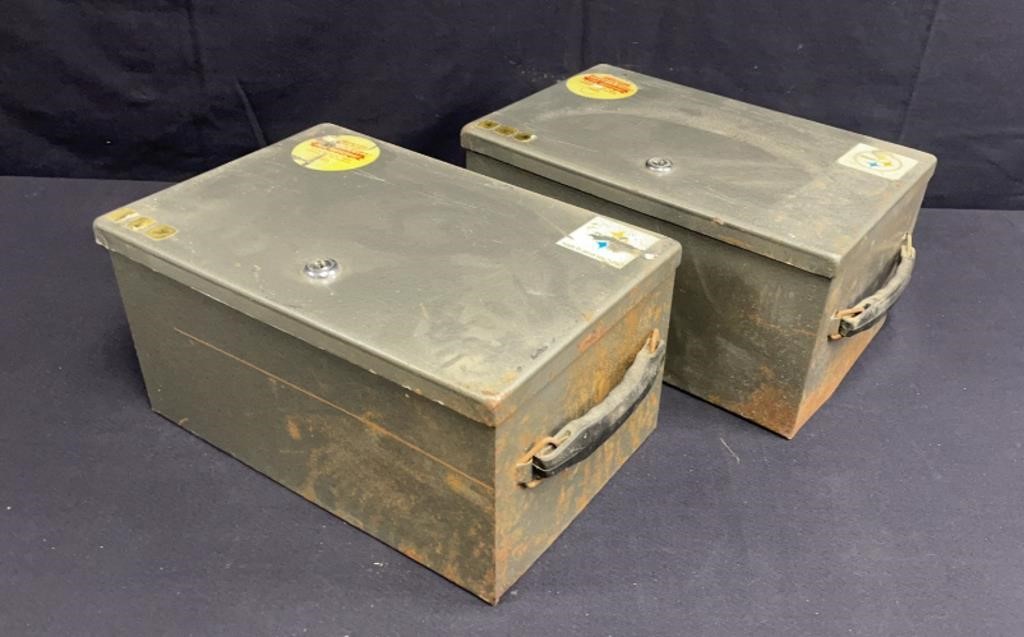 2 - Metal Fireproof Security Chests