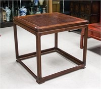 Chinese Fine Huanghuali Wood Square Table