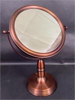 Copper Toned Vanity Mirror Round