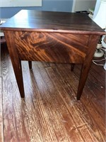 Vintage Flame Mahogany Sewing Bench / Table