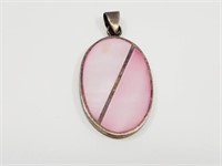 Sterling Silver Art glass Pendant