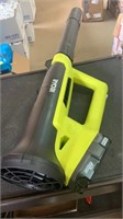 RYOBI Lithium Battery Operated Blower, does power