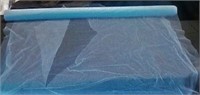 Roll of Light Blue Nylon netting with sparkle