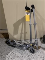Pair of children toy scooters